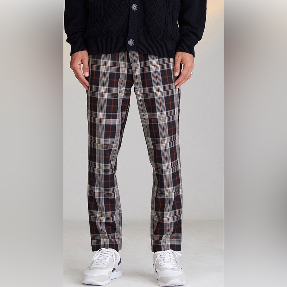 NWT! PacSun Brown Plaid Menswear Pants Size: M (Slim)